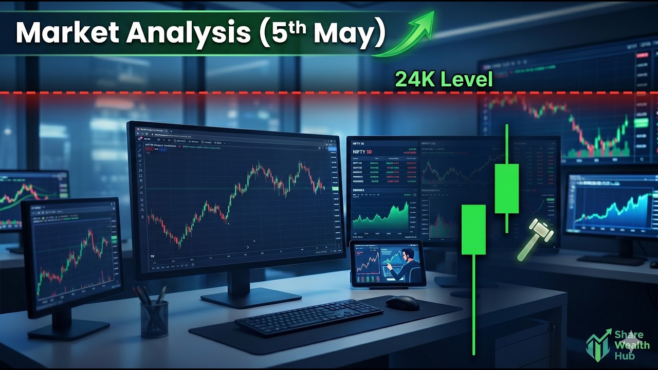 Nifty 50 Analysis: Will the 24,000 Level Break? | Options Trading Strategies | Share Wealth Hub