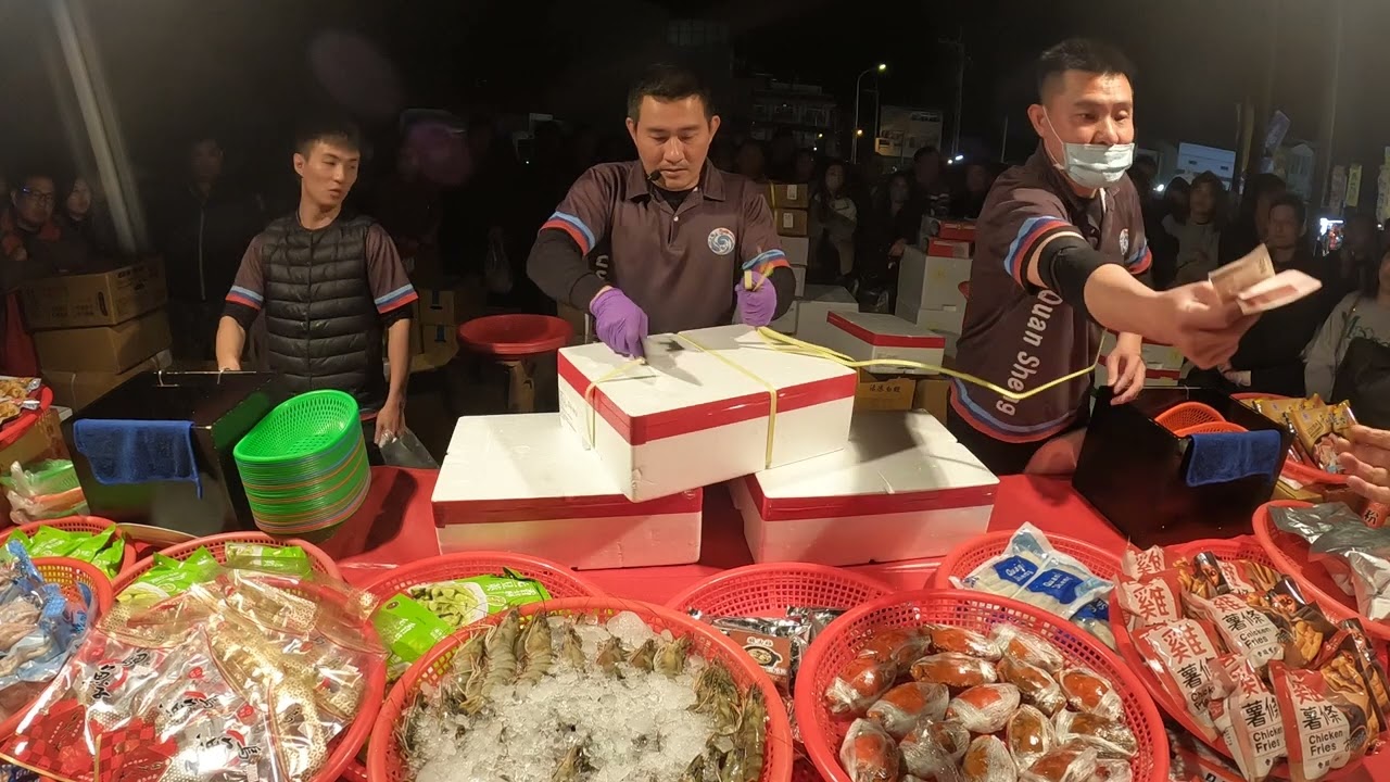08  厚切土魠魚片加量不加價~買到賺到，很划算啦 #嘉義趙又廷 #全晟海產 #週三彰化溪湖夜市 #海鮮拍賣 #海鮮叫賣