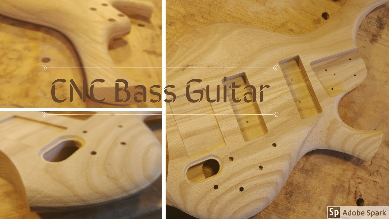 CNC Bass Guitar | Complex CNC CAM contours with Fusion 360