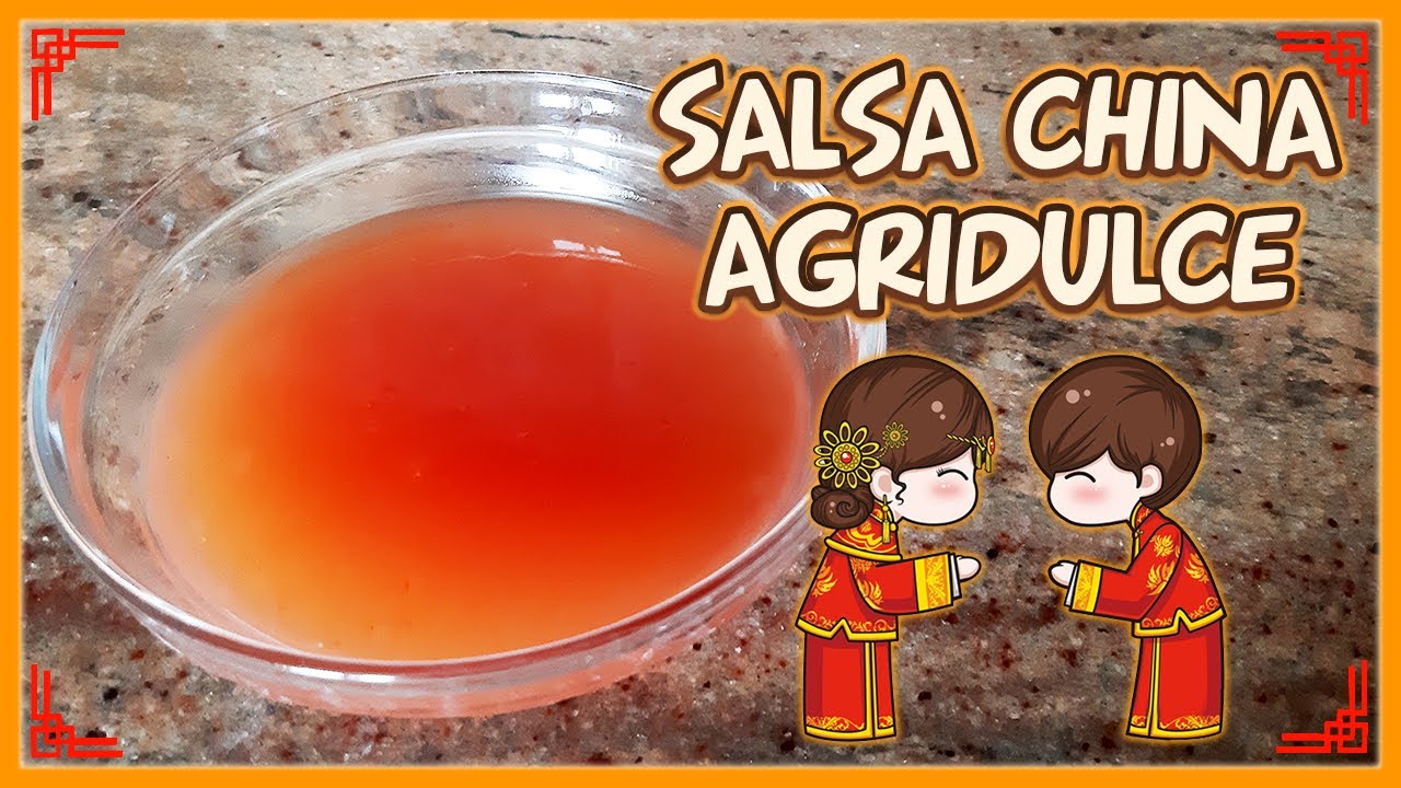 Salsa china AGRIDULCE para mojar en 5 minutos