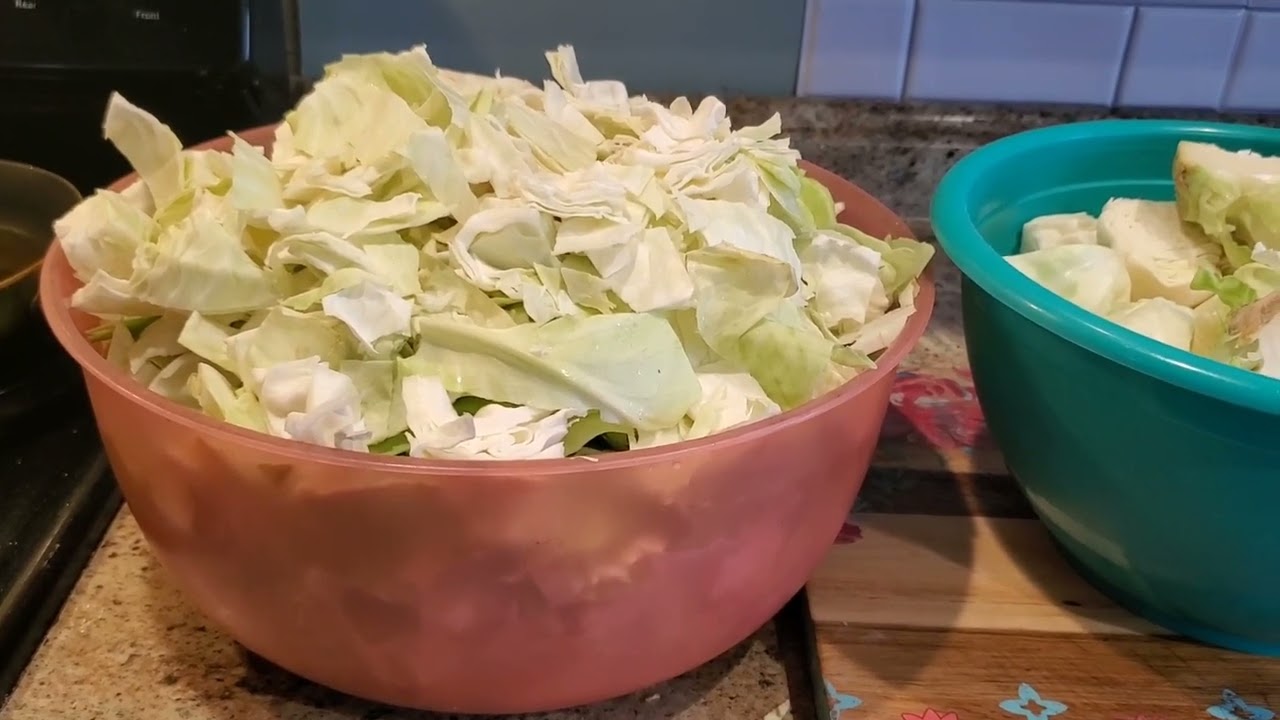 How To Pressure Canned Cabbage/Stocking The Pantry
