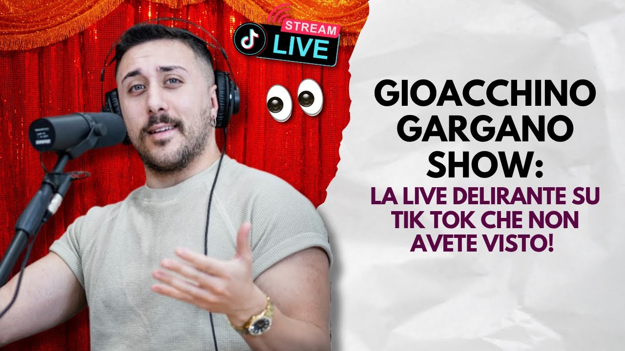 GIOACCHINO GARGANO IN DIFFICOLTA' IN LIVE SU TIK TOK (FINISCE MALE)