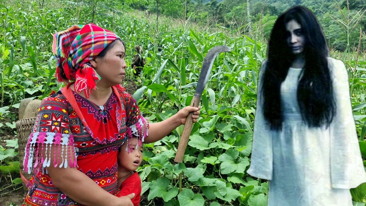 Single mother in danger in the forest - A kind man suddenly appears