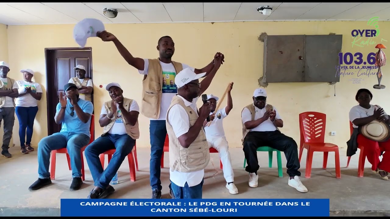 [#Campagne #électorale] le grand #Meeting du parti démocratique Gabonais #PDG dans le canton Sébé
