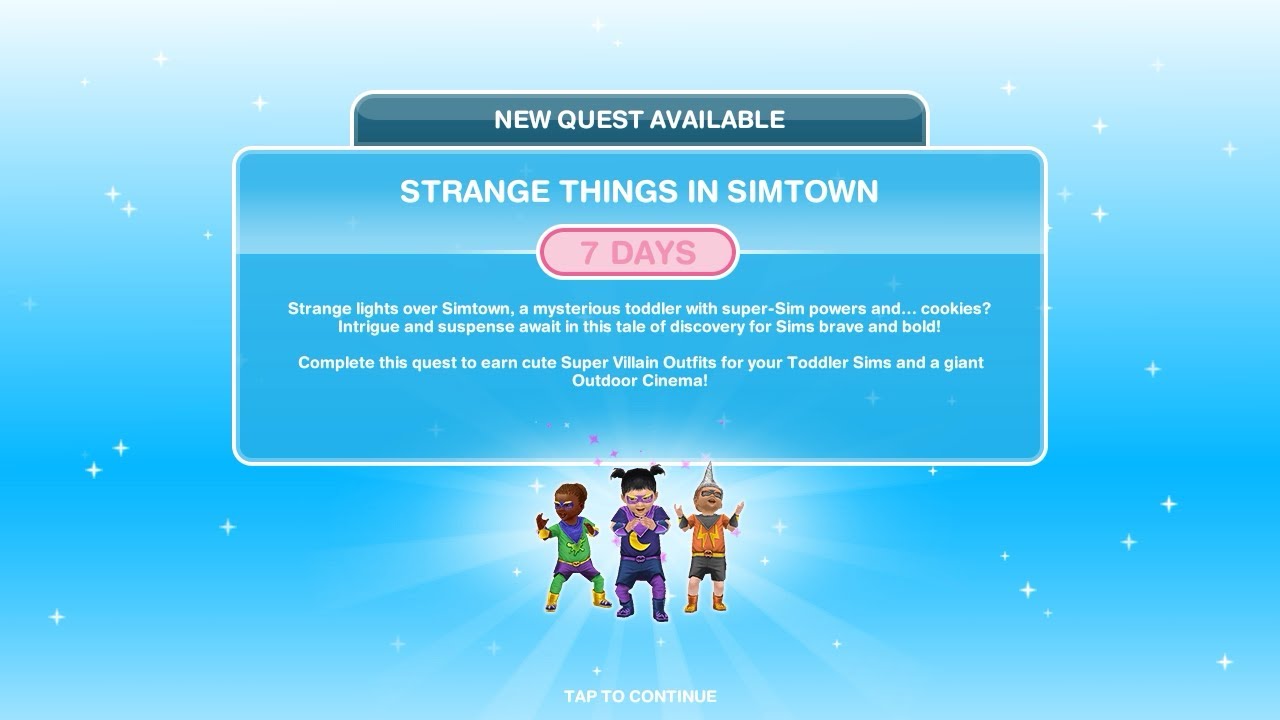 Simsfreeplay - Strange Things in Simtown(Discovery Quest)