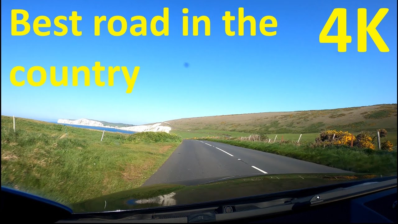 Driving From Sandown to Needles Via Military Road 2022 4K