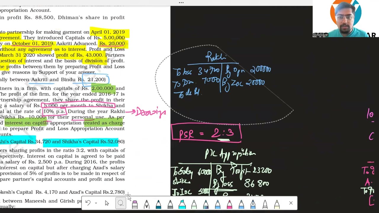 12th CBSE | Accounts | Practice session 2 | Accounting for partnership basic concepts | Board exam
