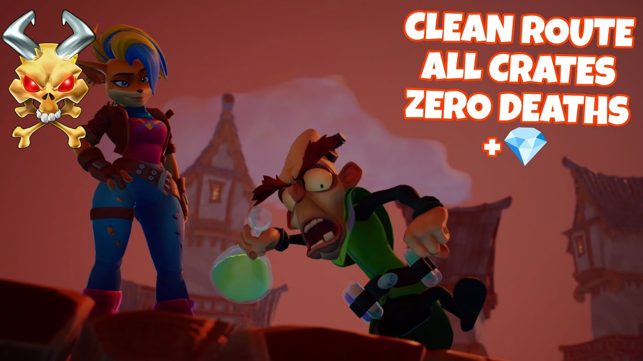 CRASH BANDICOOT 4 - POTION COMMOTION N. SANELY PERFECT RELIC + HIDDEN GEM