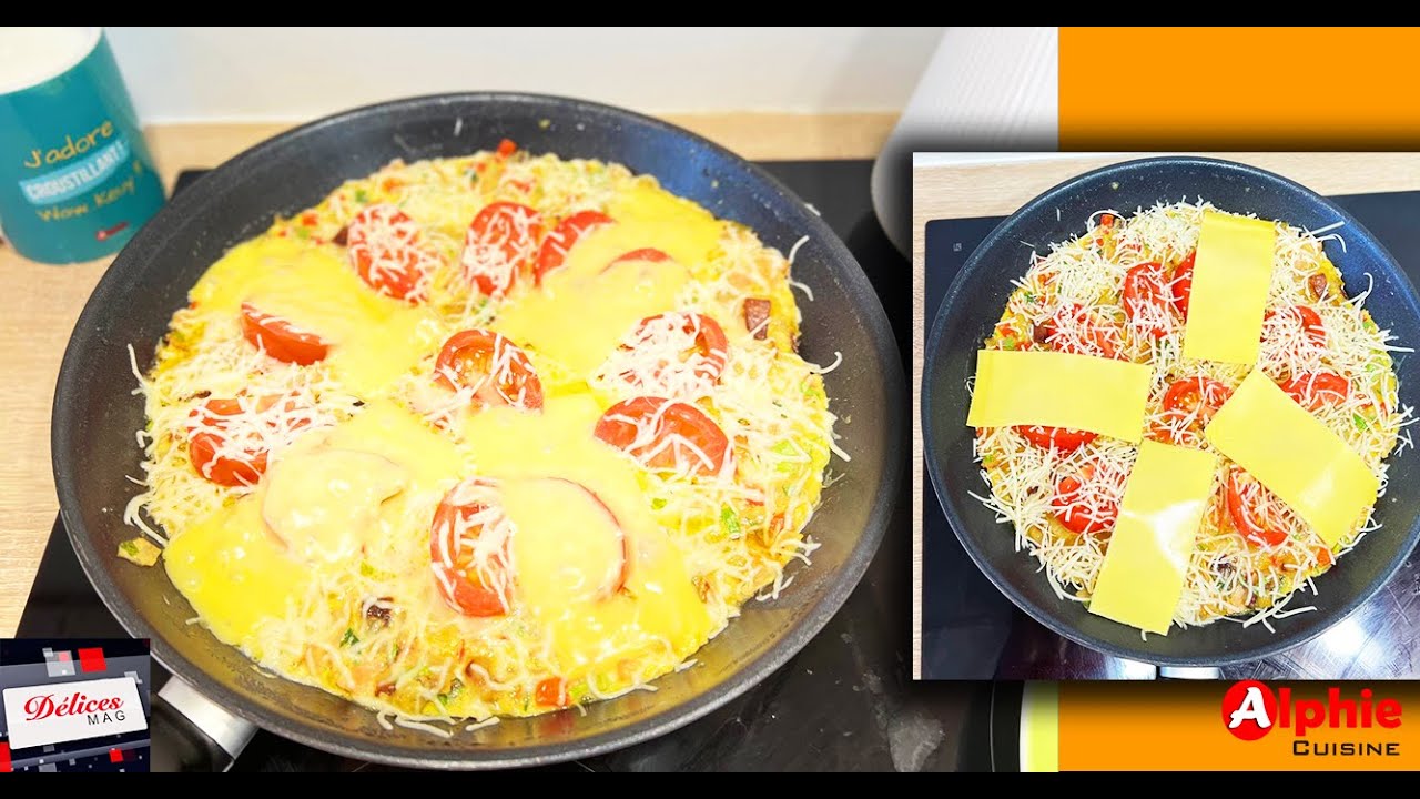 Omelette au Pomme de Terre bou ame Jambon Fromage - Ndogou Chez Alphie Cuisine