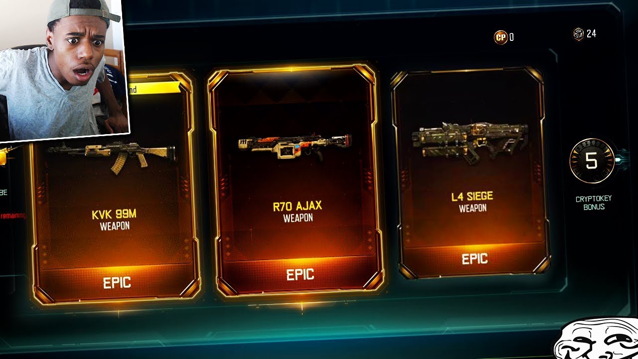 THE MOST INSANE TRIPLE PLAYED SUPPLY DROP OPENING REACTIONS EVER IN BLACK OPS 3.. (BO3 DLC Weapons)