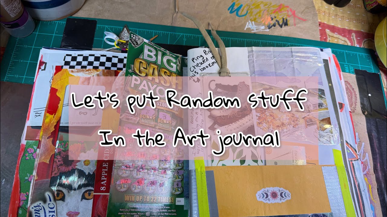 Давайте добавим в арт-журнал всякую всячину! #gluebook #artjournal #junkjournal