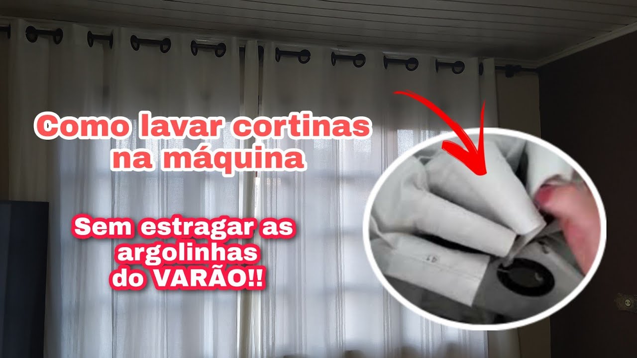 Como lavar cortina na máquina sem estragar - Dicas da Dani