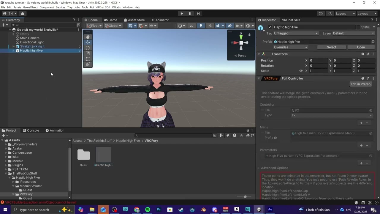 [VRCF/MA] Haptic High Five Installation