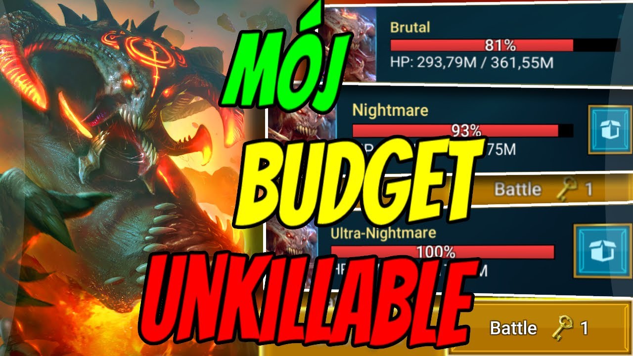 M&oacute;j BUDGET UNKILLABLE team - Nightmare Clan Boss | Raid: Shadow Legends | F2P