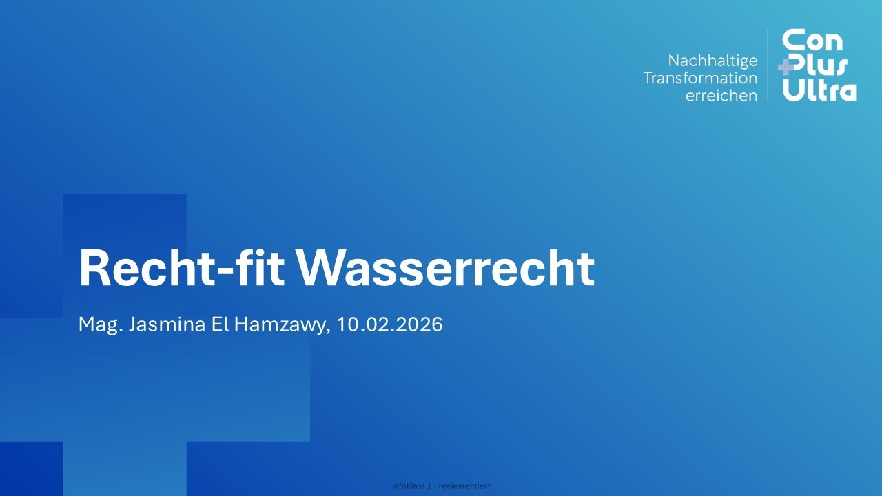 Recht-fit: Wasserrecht