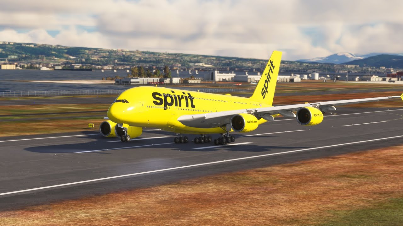 Extreme Takeoff! Spirit Airbus A380-800 &mdash; World&rsquo;s Largest Aircraft at Nagasaki Airport