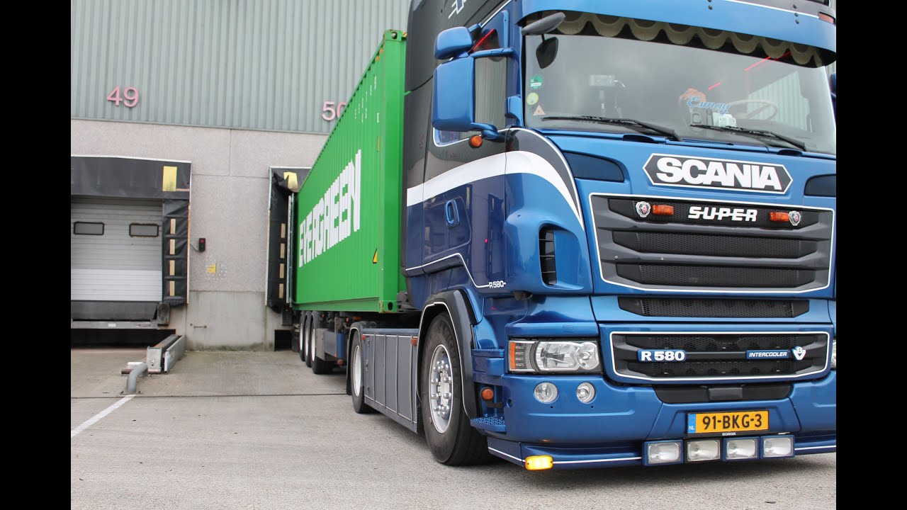 MET DE 580PK STERKE #SCANIA VAN JEFFREY HART CONTAINERS VERVOEREN!!!