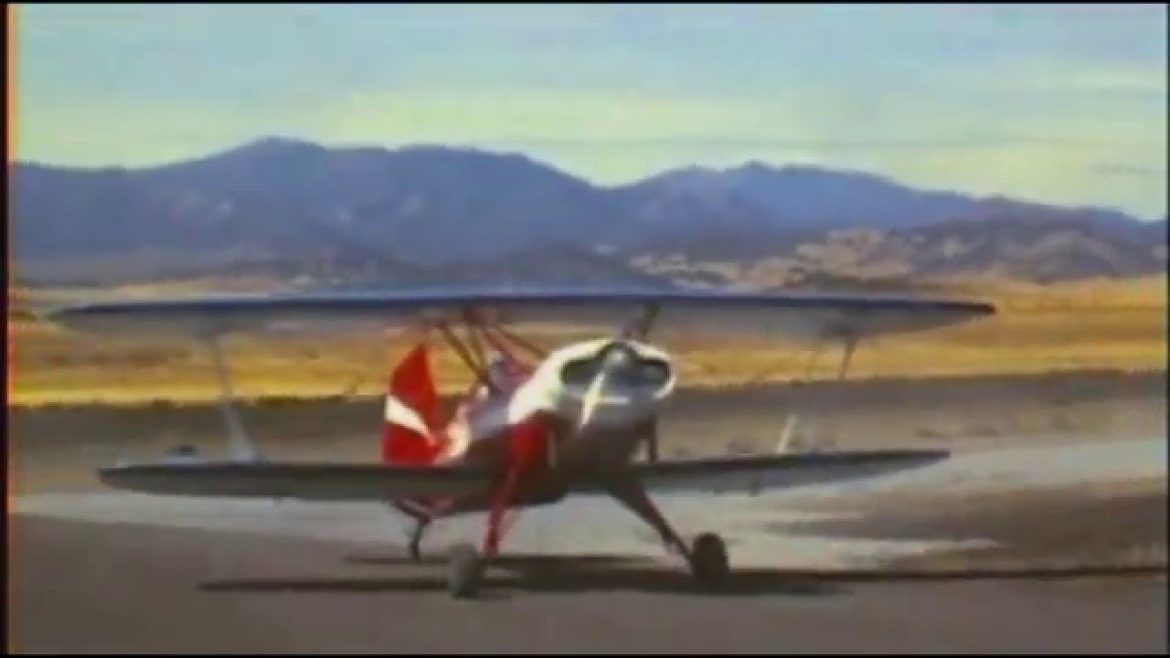 Starduster Too Biplane first flight and landing accident 1972 film
