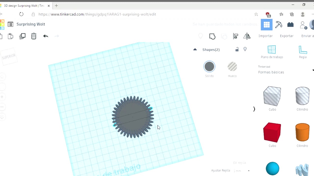 Engrane Tinkercad