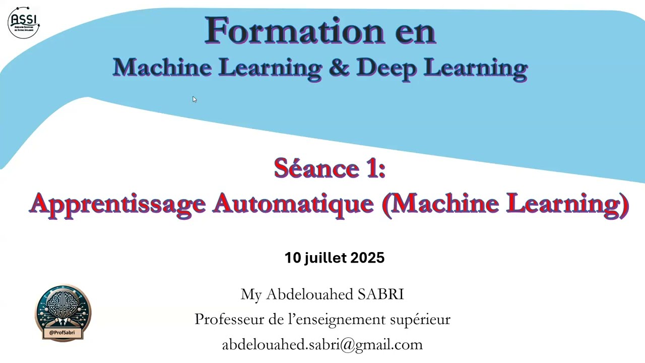 Formation IA: S&eacute;ance 1 &ndash; Introduction au Machine Learning &ndash; Apprentissage Supervis&eacute; vs Non Supervis&eacute;