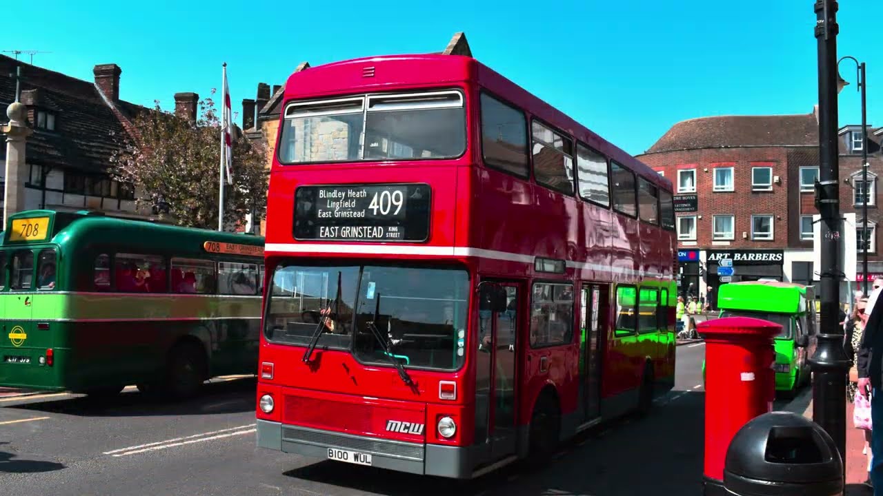 East Grinstead Running Day 2025 | Journey on Route 409 MCW Metrobus M1100 (B100WUL)