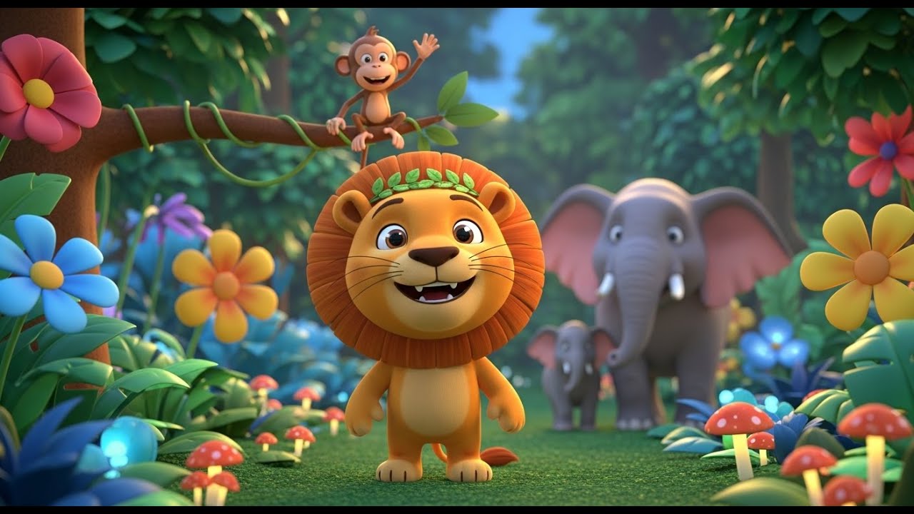 Pinda the Lion 🦁 | Jungle Adventure Story for Kids 🌴 | 3D Cartoon Animation