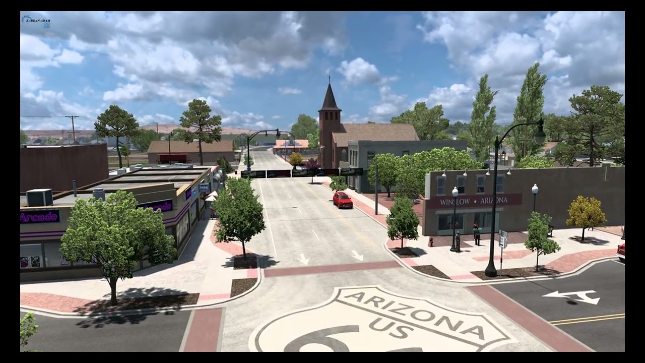 American Truck Simulator - Seyir Noktaları - Winslow - Arizona - 4K