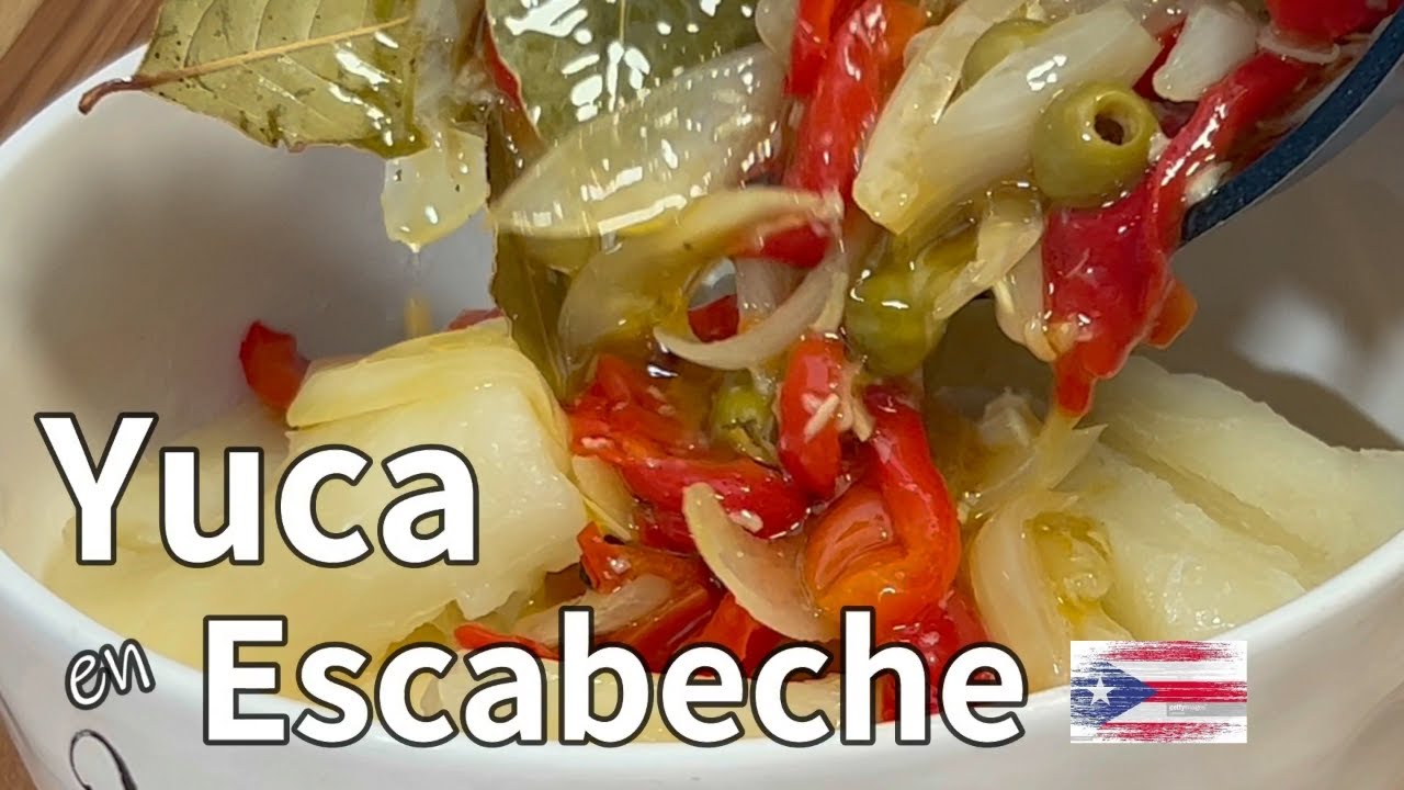 YUCA en Escabeche (cassava) receta paso a paso / recipe step by step Puerto Rican style