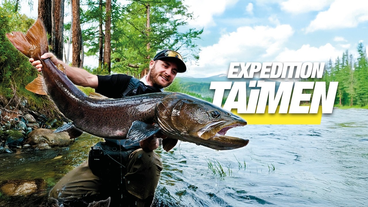 Un SALMONIDÉ GÉANT : pêche du TAÏMEN aux leurres en MONGOLIE