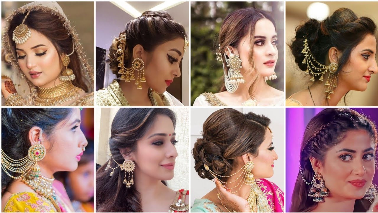 Most Beautiful Hair Chain Earrings Collection ||Stunning Earrings with Side Chain|| Sahara Earrings