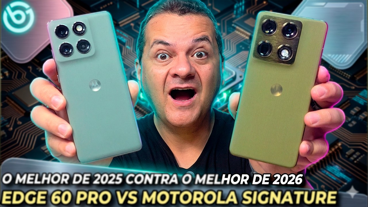 Edge 60 Pro vs Motorola Signature  🔥 O Melhor dde 2025 contra o Melhor de 2026! Comparativo
