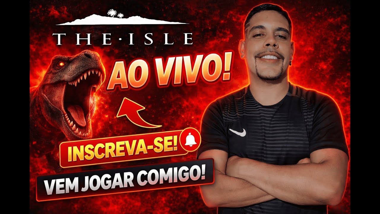🔴 LIVE The Isle 🦖 | 🦖 DILOPHOSAURUS PEQUENO MAS APELÃO DEMAIS 😂 | Tueio Gameplay