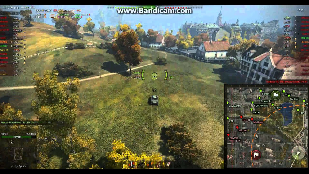 WoT 8.9 - M5A1 Stuart - Przedmieście - Bitwa standardowa