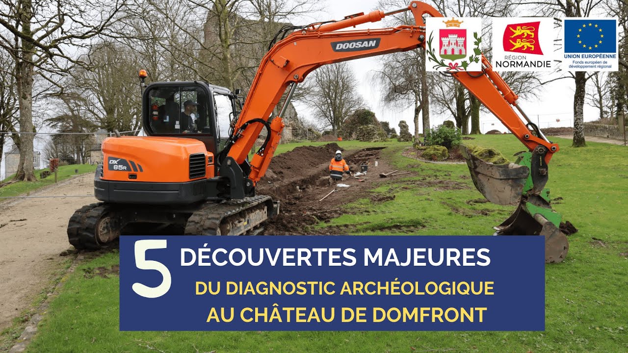 Archéologie au château de Domfront : 5 découvertes majeures du diagnostic