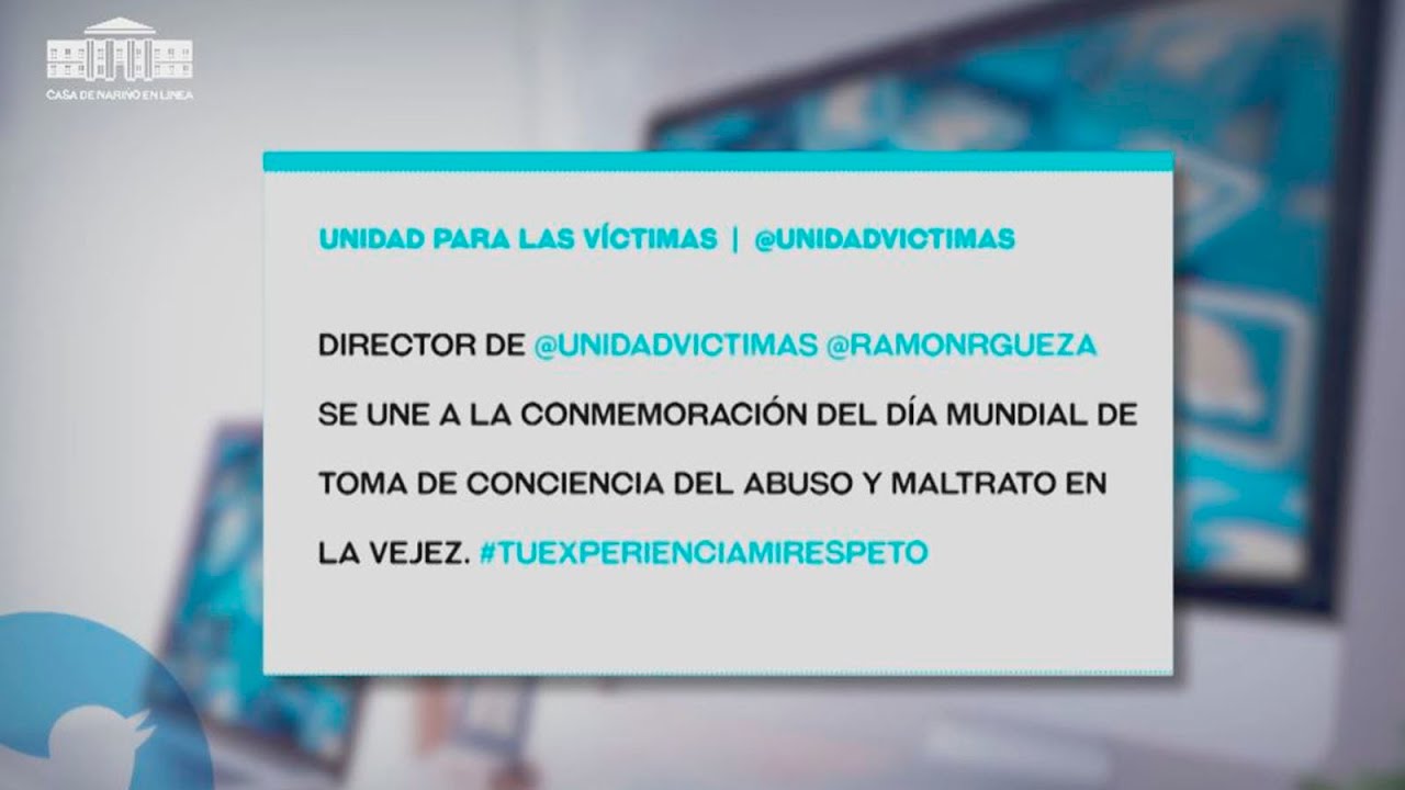 Trino del d&iacute;a: Unidad de V&iacute;ctimas pide respeto para la vejez - Casa de Nari&ntilde;o en L&iacute;nea