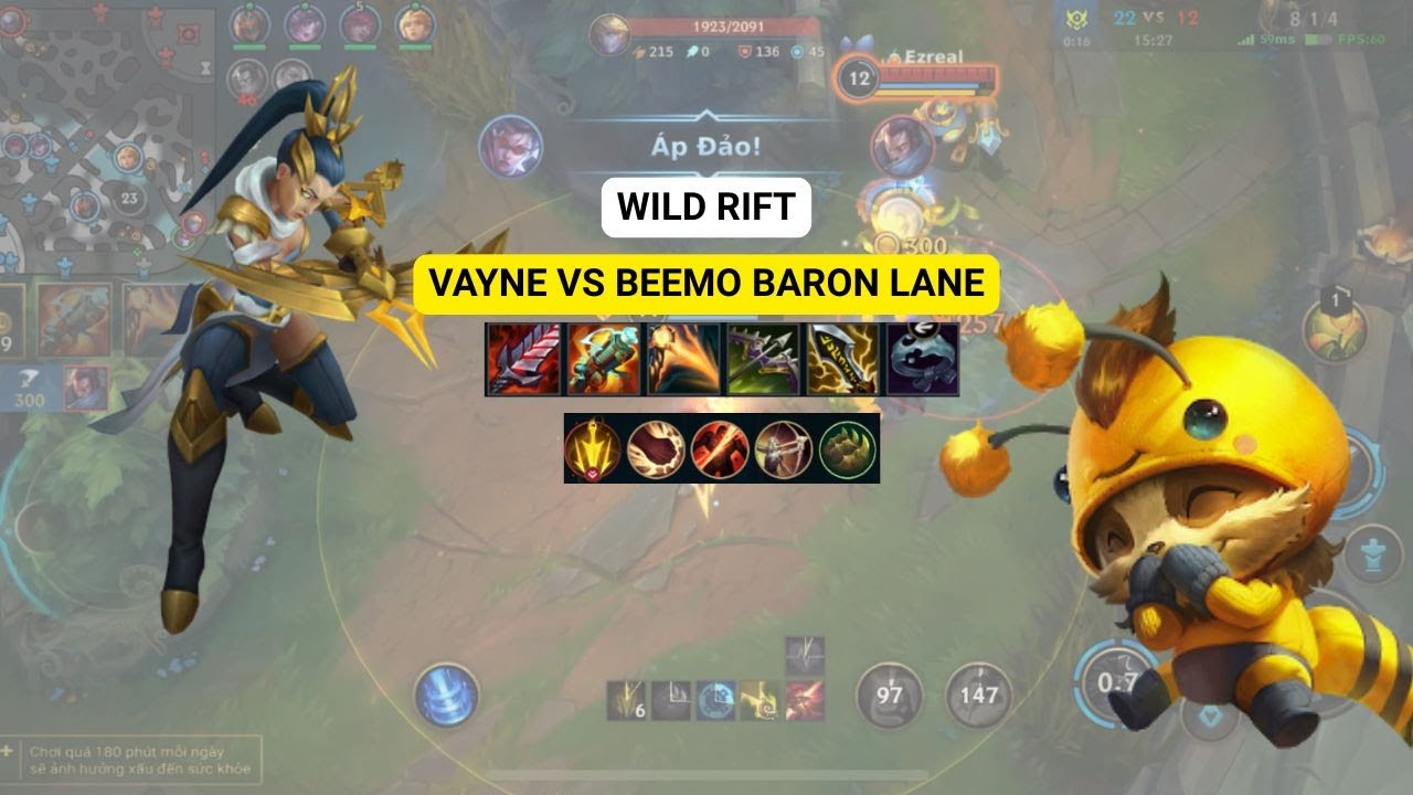 WILD RIFT VAYNE TOP — ВЕЙН БАРОН ЛЭЙН ПРОТИВ ТИМО — ВЕЙН ГЕЙМПЛЕЙ