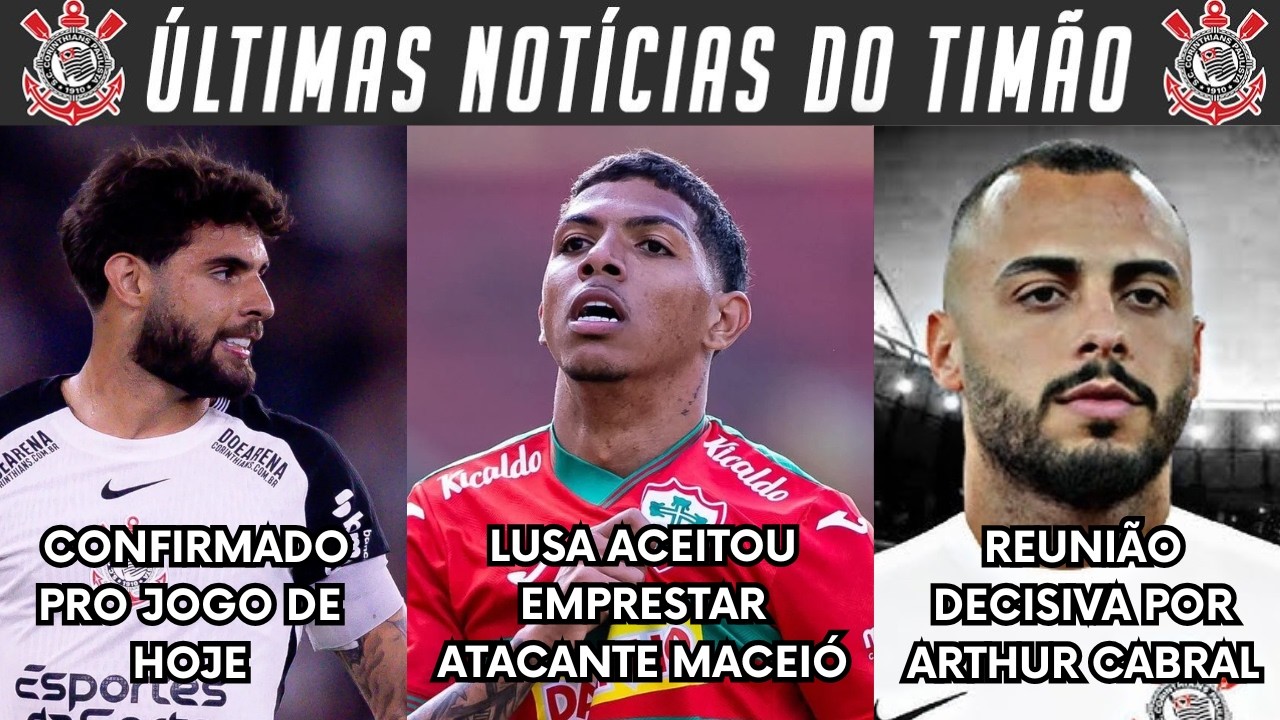 URGENTE! LUSA ACEITOU EMPRESTAR ATACANTE PARA O TIMÃO! REUNIÃO POR ARTHUR! SORTEIO LIBERTADORES E+