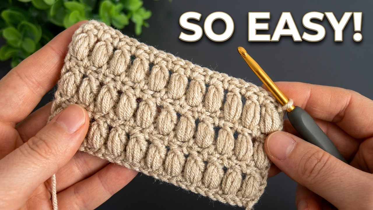 You Won’t Believe This Easy Crochet Stitch! Perfect for Blankets & Cardigans crochet pattern