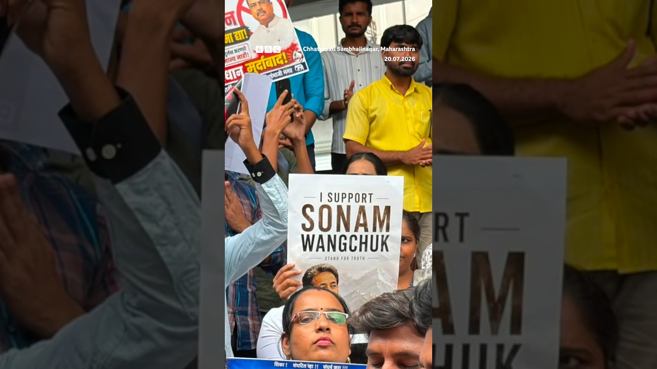 Protests in other Indian cities supporting 'Cockroach' party's Delhi march | BBC News India