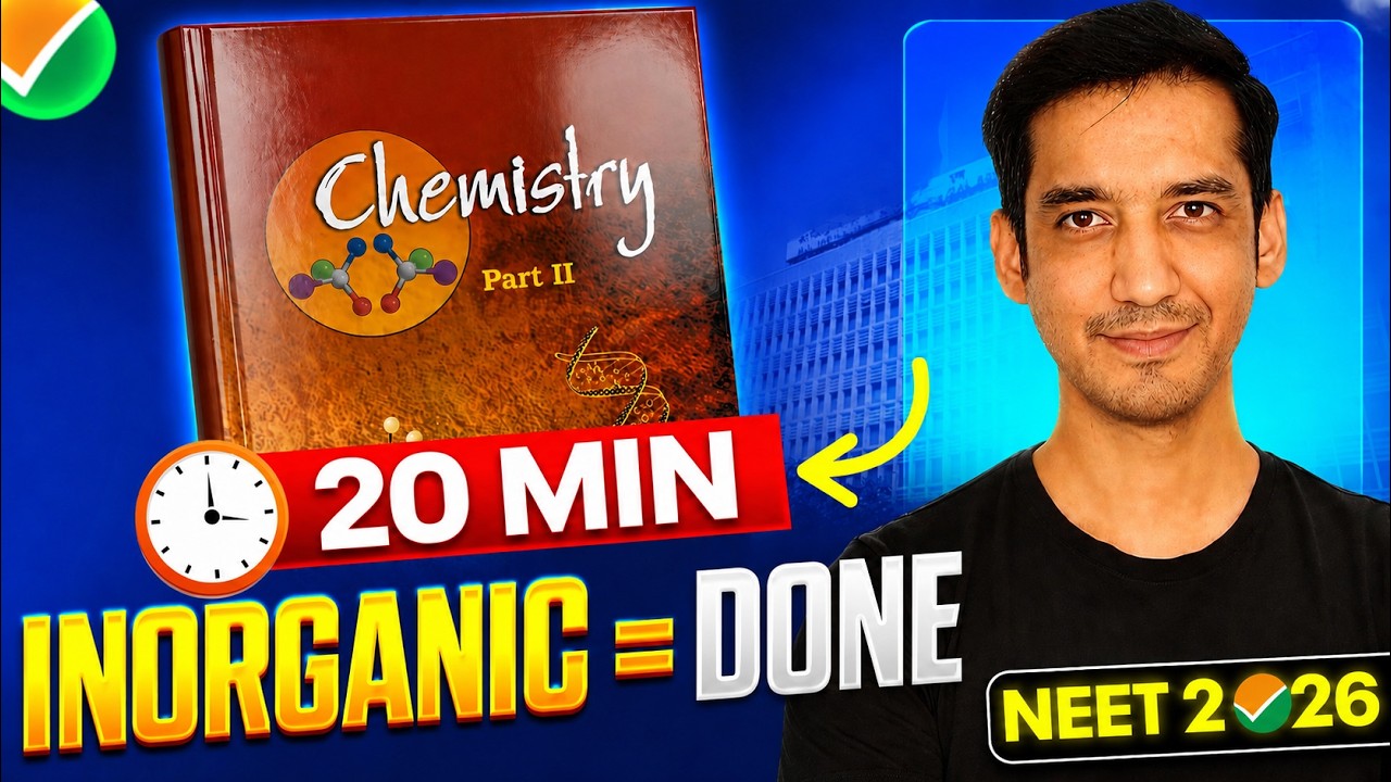 Inorganic Chemistry Trends in 20 Minutes ⚡ Full Revision for RE-NEET 2026
