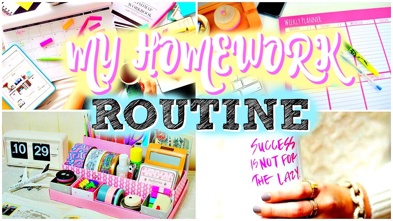 MY SCHOOL HOMEWORK ROUTINE | How To Do Your Homework!