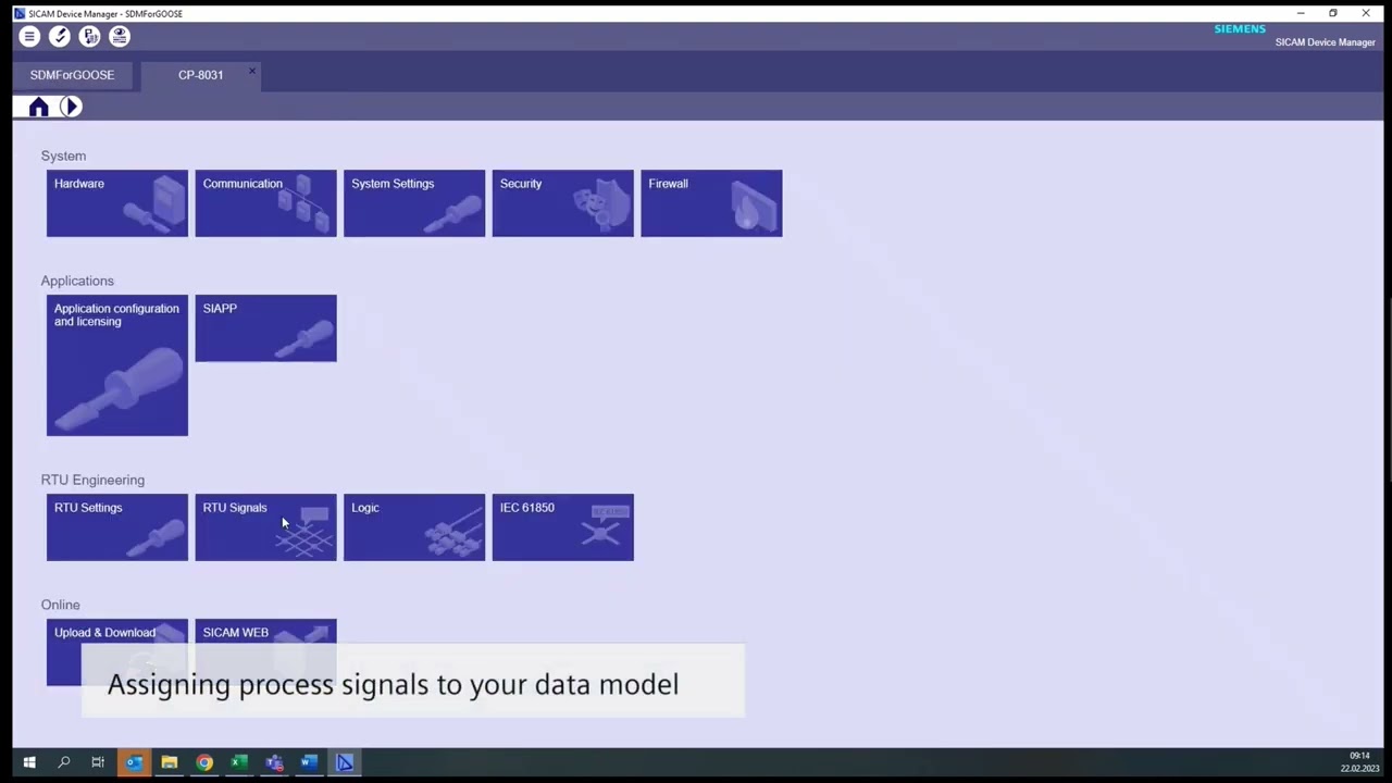 How to configure SICAM A8000 server functionality including GOOSE