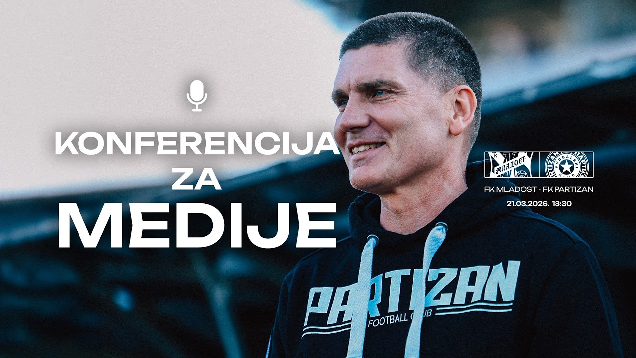 Konferencija za medije pred meč 28. kola SLS, FK Mladost - FK Partizan