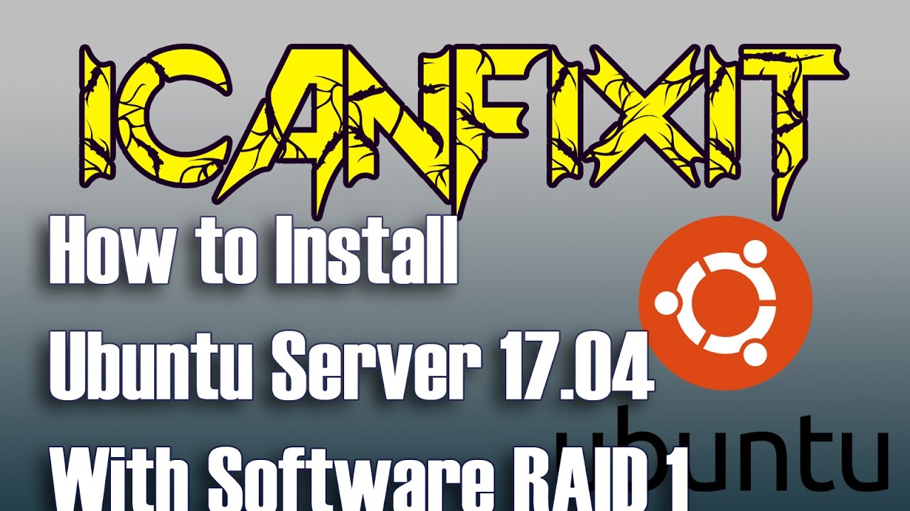 How to install Ubuntu Server 17.04 with Software RAID 1