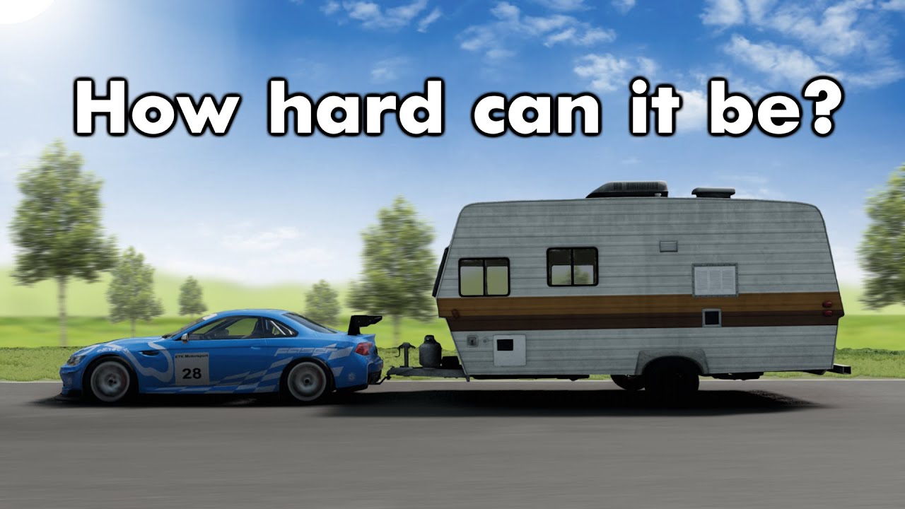 Racing cars, except it's caravan holiday (BeamMP)