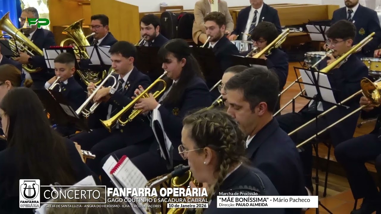 Fanfarra Operária Gago Coutinho e Sacadura Cabral - Concerto - Igreja de Santa Luzia - Mãe Bonissima