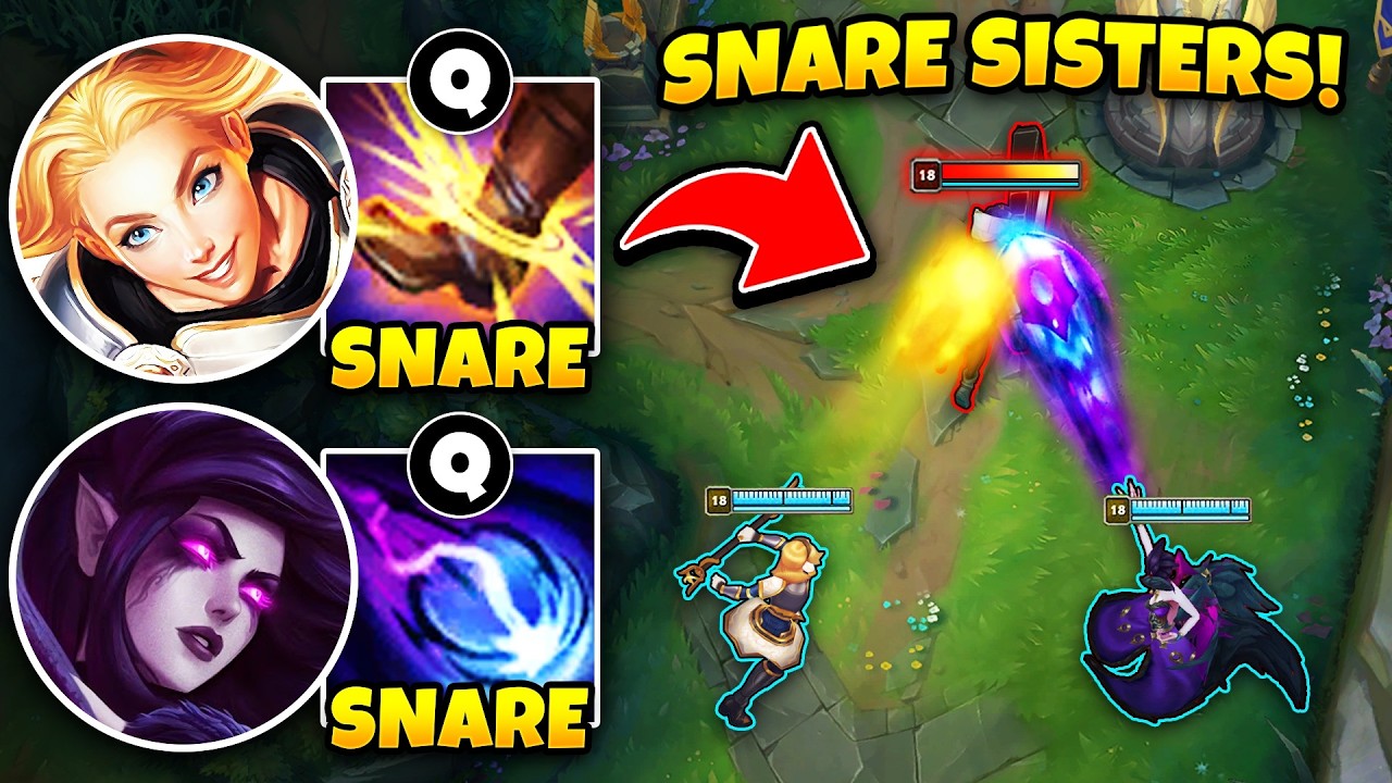 WE PLAYED THE SNARE SISTERS BOT LANE AND CHAIN SNARE YOU FOREVER (THIS IS BROKEN)