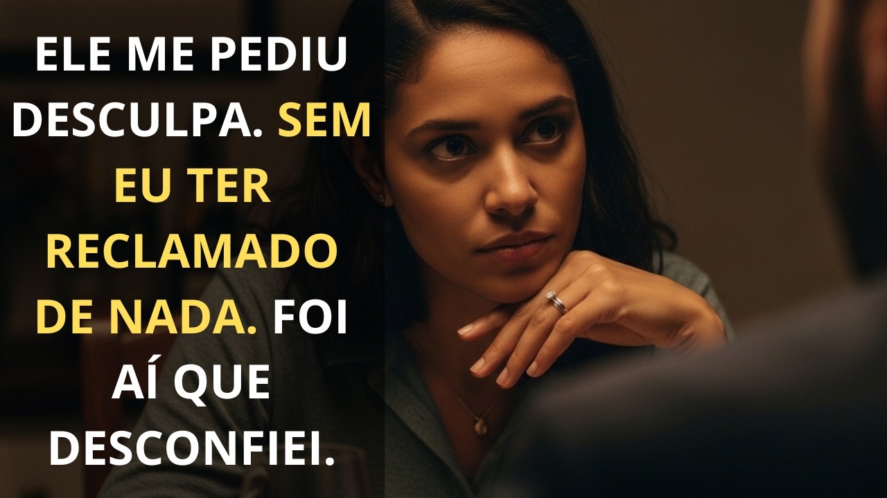 Ele me pediu desculpa sem eu ter reclamado de nada — e foi aí que desconfiei