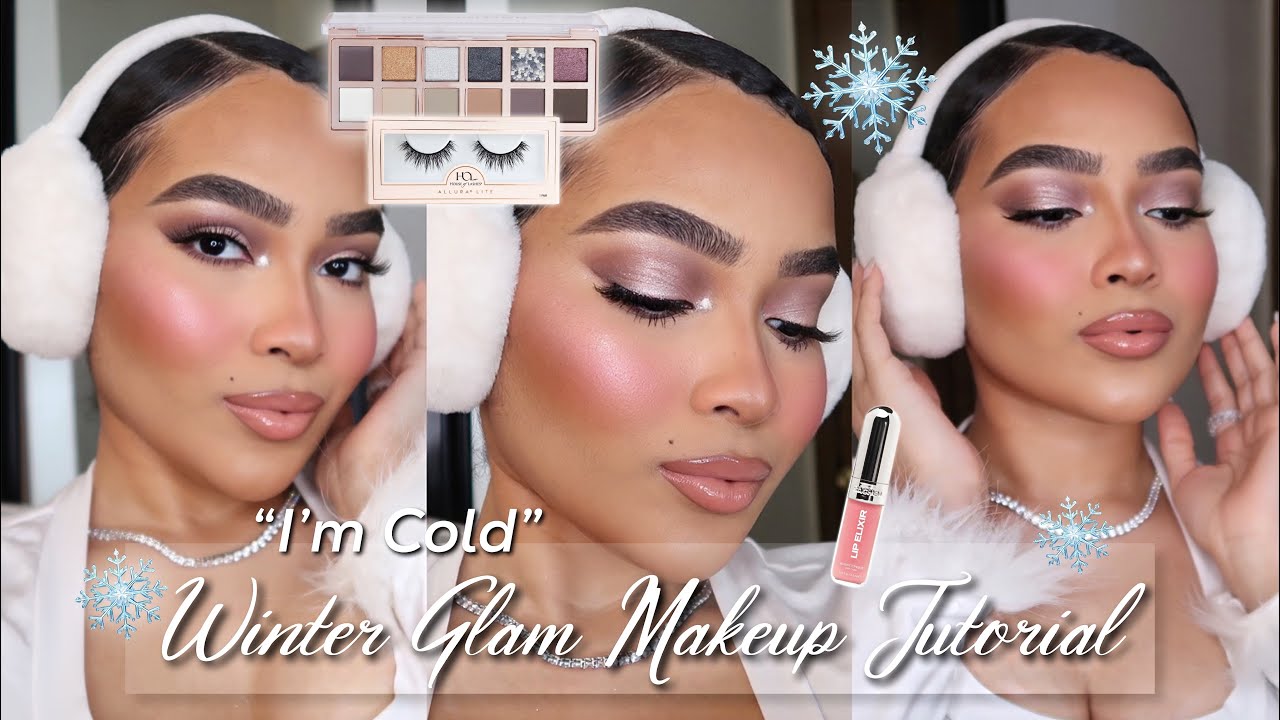 Cold Girl Winter Makeup Tutorial ❄️ | VIRAL &ldquo;I&rsquo;M COLD&rdquo; Aesthetic | Soft Glam Makeup Look
