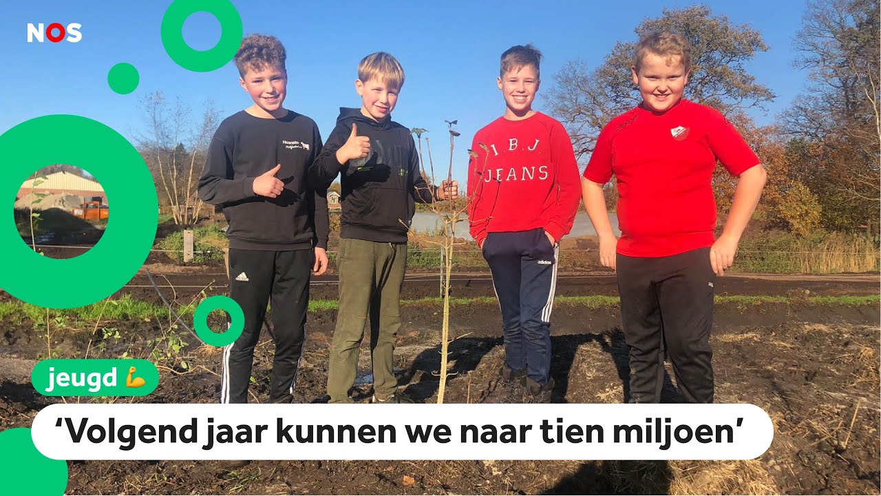 Deze kinderen gaan 75.000 bomen planten